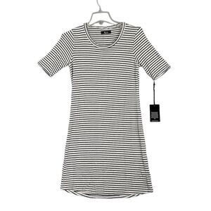 Revolve Michael Lauren T-Shirt Dress Women Sz XS Ribbed Y2K Casual Quiet Luxury